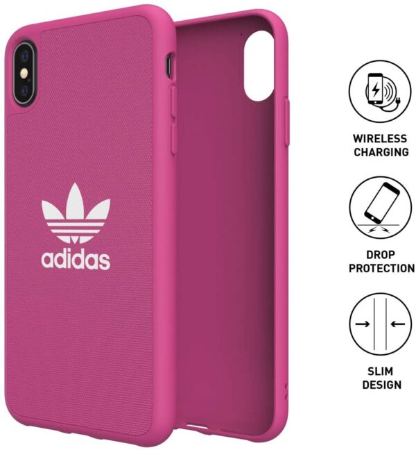 Carcasa Adidas Originals Basics para Apple iPhone XS MAX color rosa - Imagen 2
