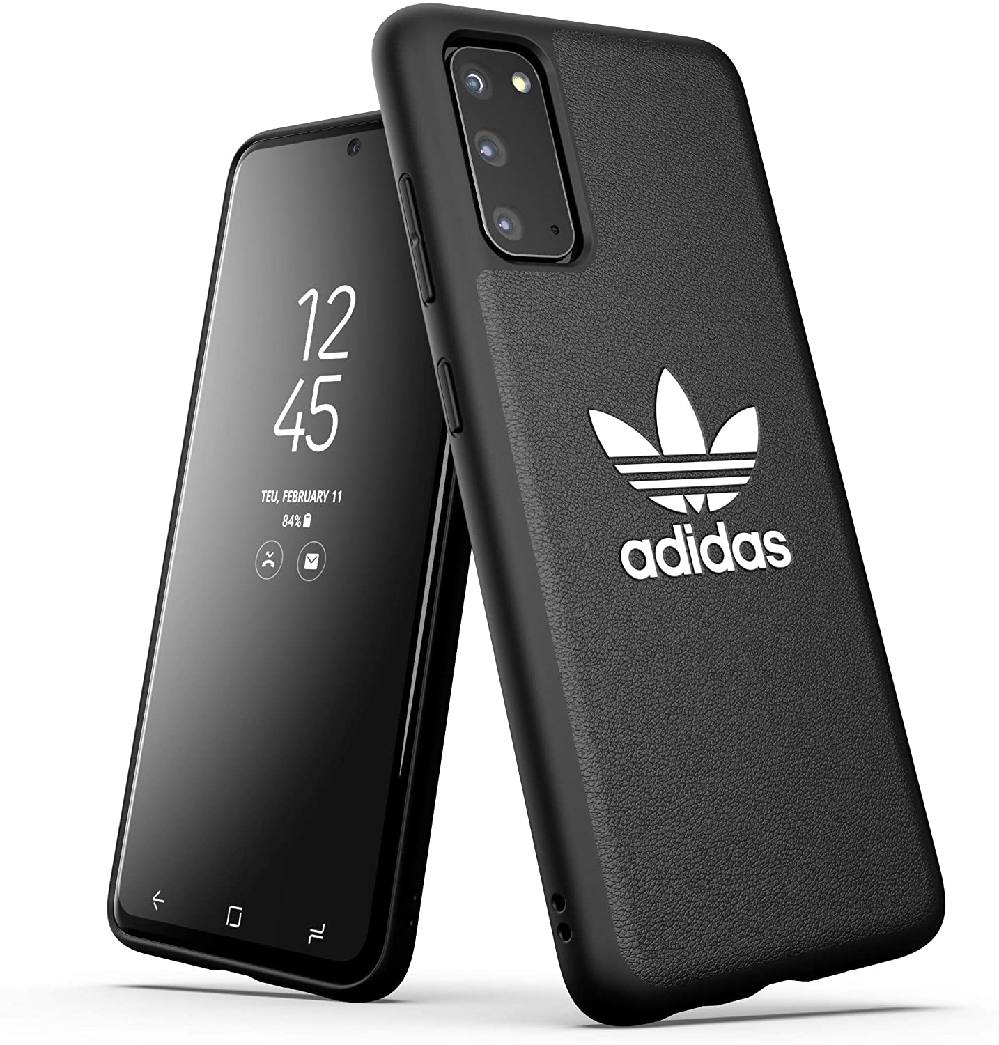 Carcasa Adidas Originals para Samsung Galaxy S20 color Negro.