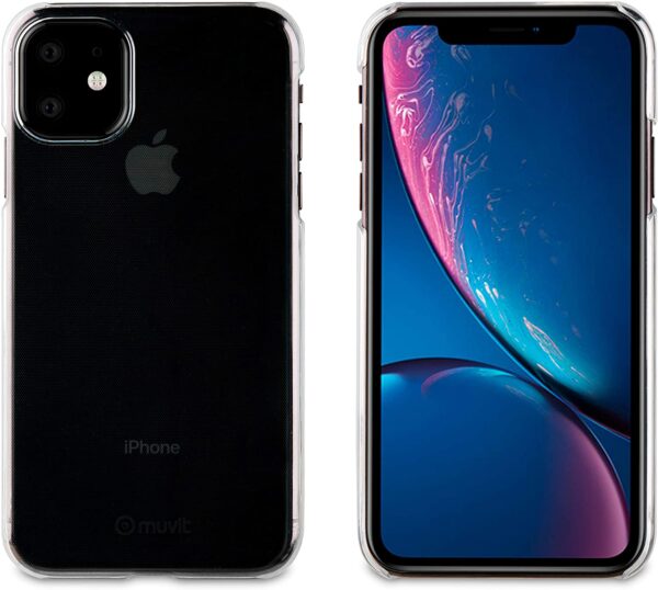Carcasa Muvit Cristal para Apple iPhone 11 transparente.