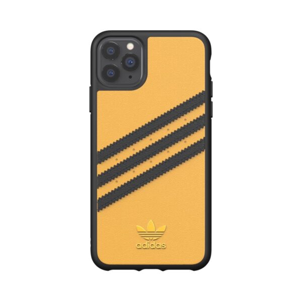 Carcasa Adidas 3 rayas Samba SS20 para Apple iPhone 11 Pro Max Dorado/Negro - Imagen 2