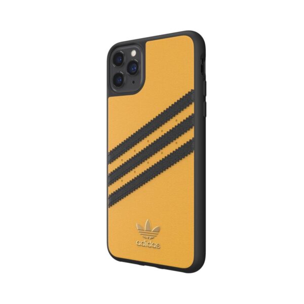 Carcasa Adidas 3 rayas Samba SS20 para Apple iPhone 11 Pro Max Dorado/Negro - Imagen 3