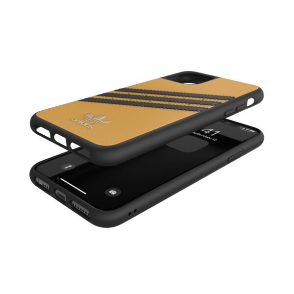 Carcasa Adidas 3 rayas Samba SS20 para Apple iPhone 11 Pro Max Dorado/Negro - Imagen 6