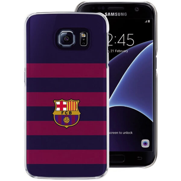 Funda FC Barcelona TPU diseño rayas para Samsung Galaxy S7