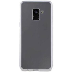 Carcasa Muvit Cristal Soft para Samsung Galaxy A8 (2018) transparente.