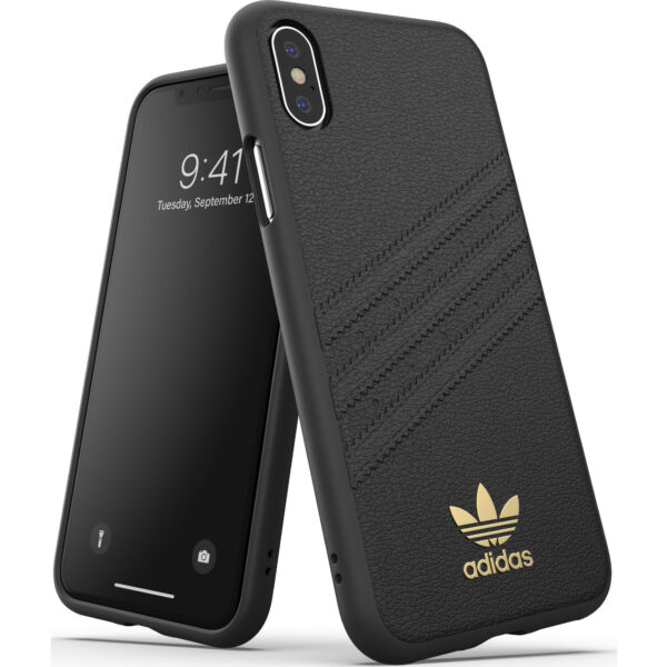 Carcasa Originals Adidas PU Premium FW19 para Apple iPhone Xs/X negra