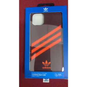 Carcasa Adidas 3 rayas para Apple iPhone 11 Pro Max Granate/Naranja