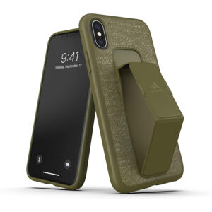 Carcasa Adidas SP Grip para Apple iPhone X/Xs color caqui.