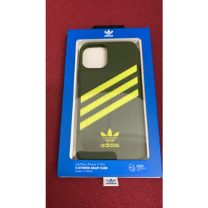 Carcasa Adidas 3 rayas Snap para Apple iPhone 11 Pro Verde/Amarilla