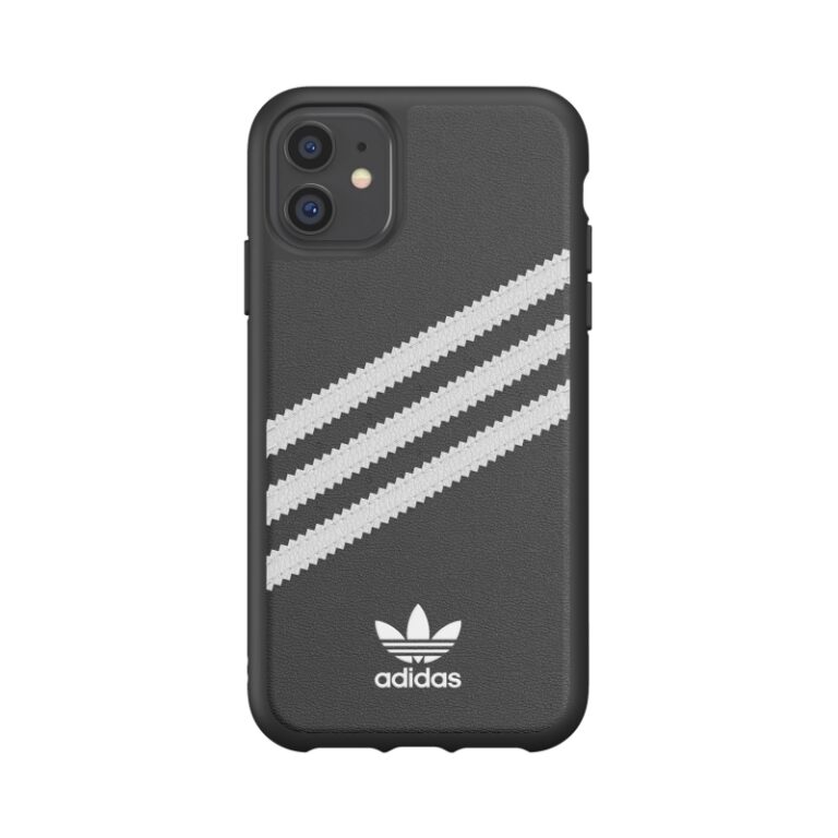 Funda Adidas 3 rayas Samba para Apple iPhone 11 negra/blanca