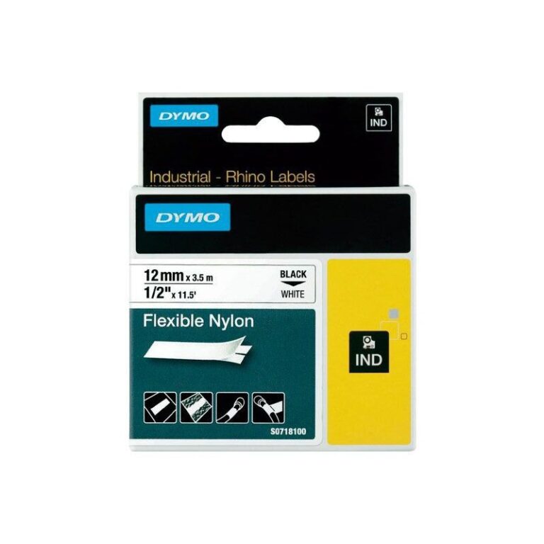 Cinta Dymo Rhino Nylon 12mm x 3,5m.