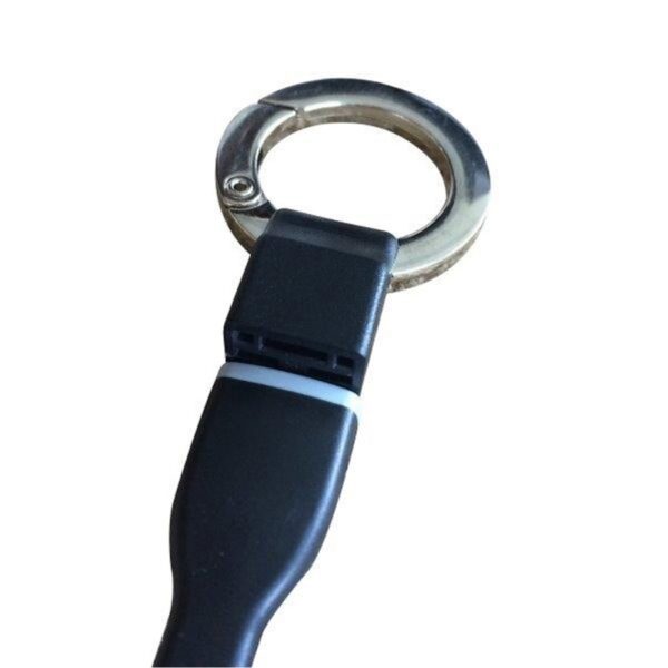 Cable Muvit USB-Micro USB 2.4A 0.1m tipo llavero negro. - Imagen 2