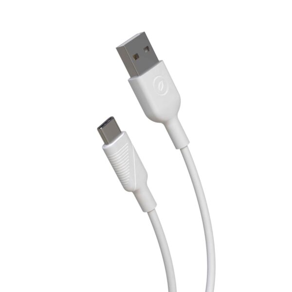 Cable Muvit for change USB a Tipo C 3A 3m blanco - Imagen 3