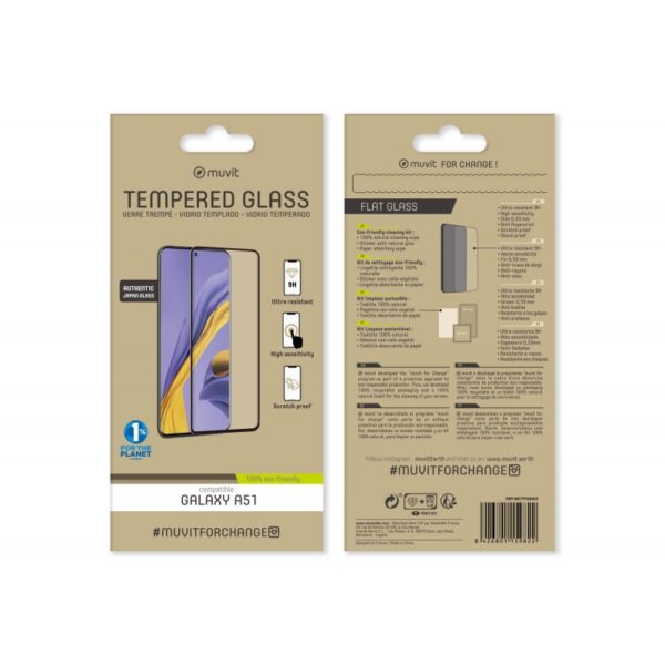 Muvit for change protector pantalla Samsung Galaxy A51/A51 5G vidrio templado. - Imagen 3