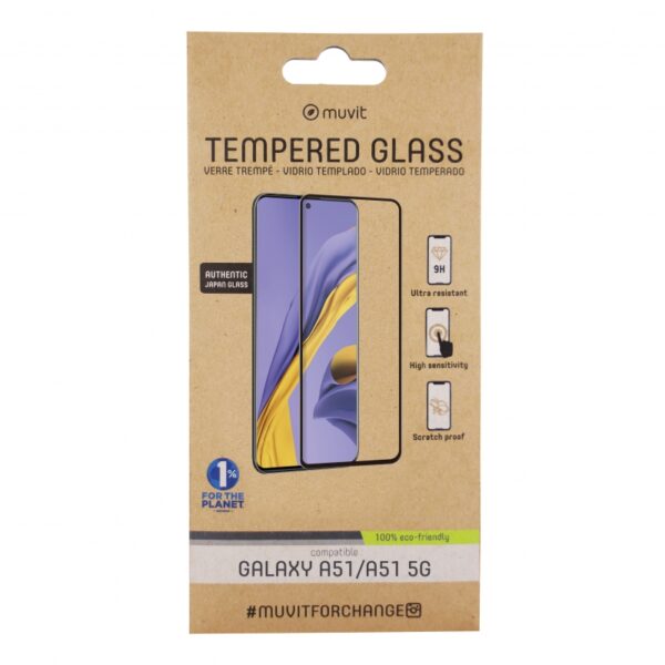 Muvit for change protector pantalla Samsung Galaxy A51/A51 5G vidrio templado. - Imagen 2