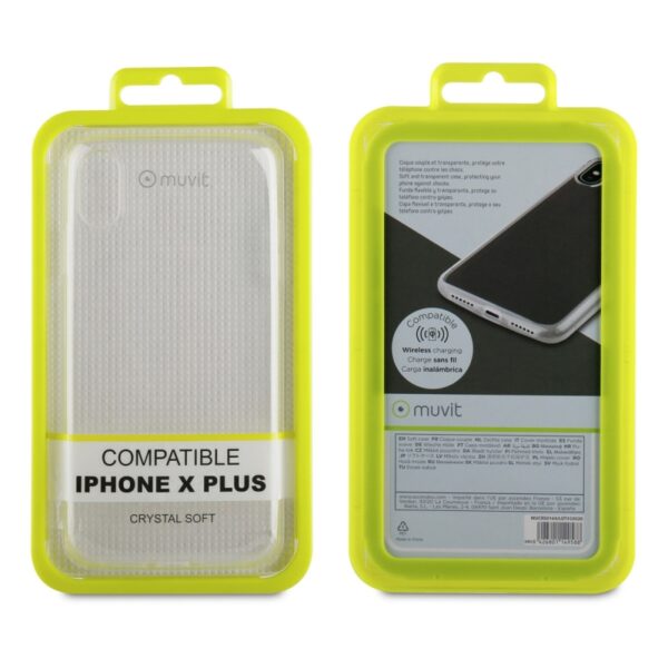 Carcasa Muvit Cristal Soft para Apple iPhone XS Max transparente - Imagen 3