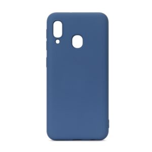 Carcasa Muvit Life liquid soft para Samsung Galaxy A20e Azul.