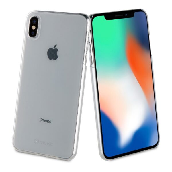 Pack Muvit Apple iPhone XS Max carcasa Cristal transparente+protector pantalla - Imagen 2