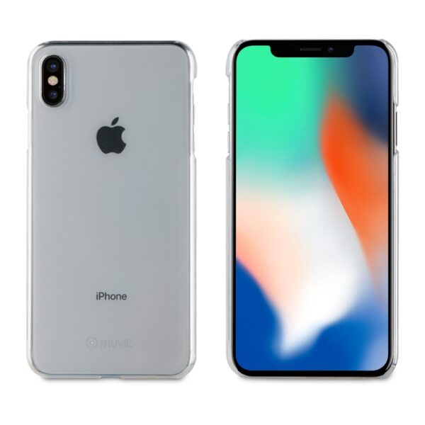 Pack Muvit Apple iPhone XS Max carcasa Cristal transparente+protector pantalla