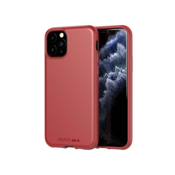 Carcasa Tech21 Pure Clear Apple iPhone 11 Pro roja Usada.