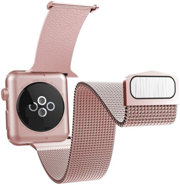 Correa de malla híbrida X-Doria xRaptic para Apple Watch de 42/44 mm Rosa Usada - Imagen 2