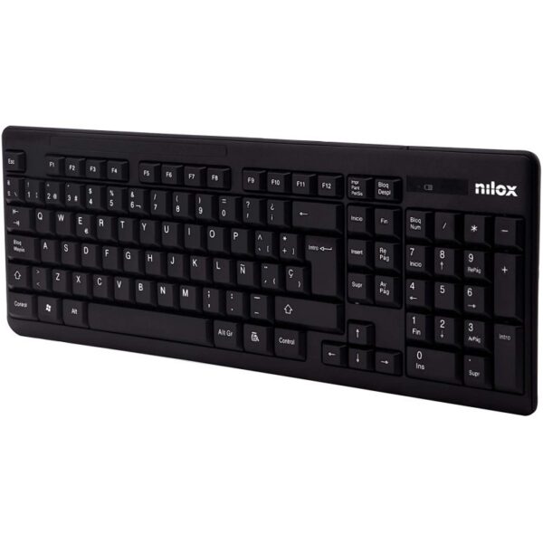 Nilox Teclado Inalámbrico español (ñ) **Solo teclado y receptor** - Imagen 3