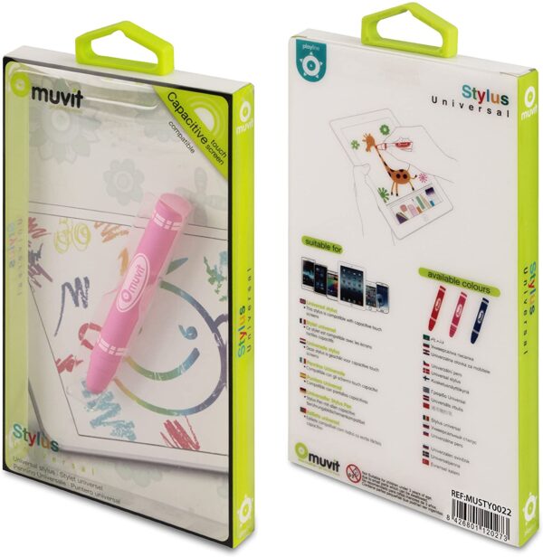 Puntero Capacitivo Muvit MUSTY0022 Tipo Cera Color Rosa - Imagen 2
