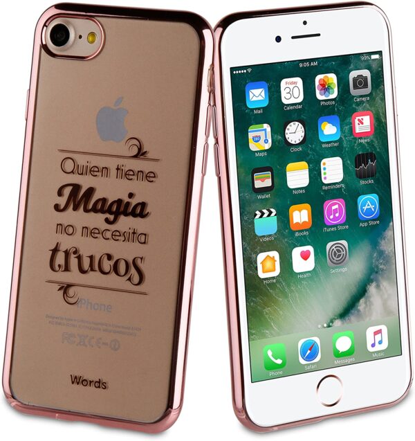 Carcasa transparente Words WOCT046 para Apple iPhone 7/8. - Imagen 2