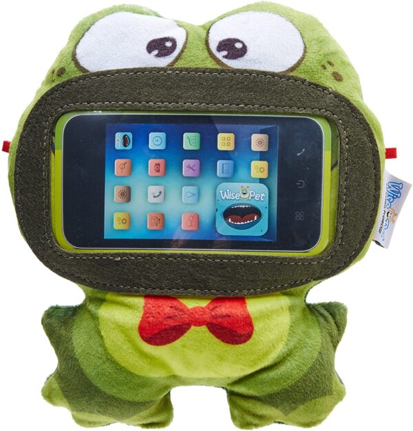 Funda soporte universal móvil hasta 4.8'' licencia Wise-Pet mini Frog verde