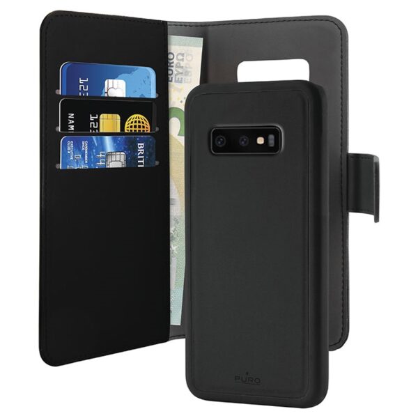 Puro Funda magnética 2 en 1 para Samsung Galaxy s10e negro.