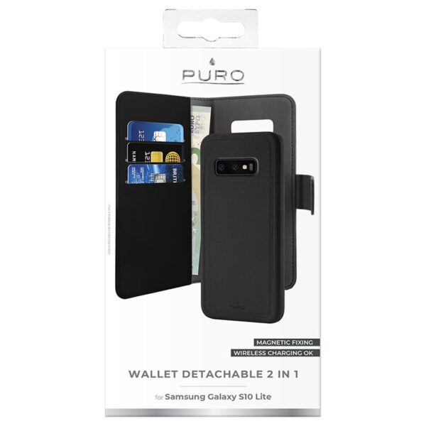Puro Funda magnética 2 en 1 para Samsung Galaxy s10e negro. - Imagen 4