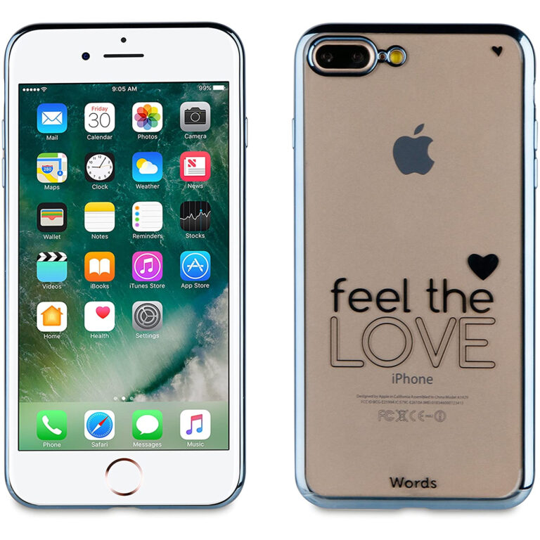 Carcasa transparente Words WOCT049 para Apple iPhone 7 Plus.