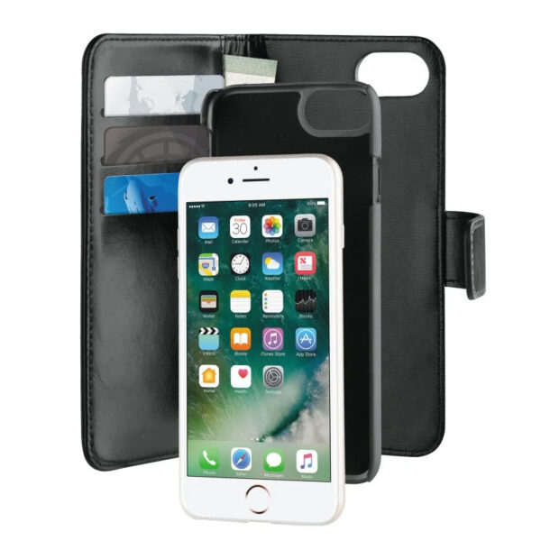 Funda Puro Piel Duetto para Apple iPhone 6 / 6s / 7 / 8 color negro