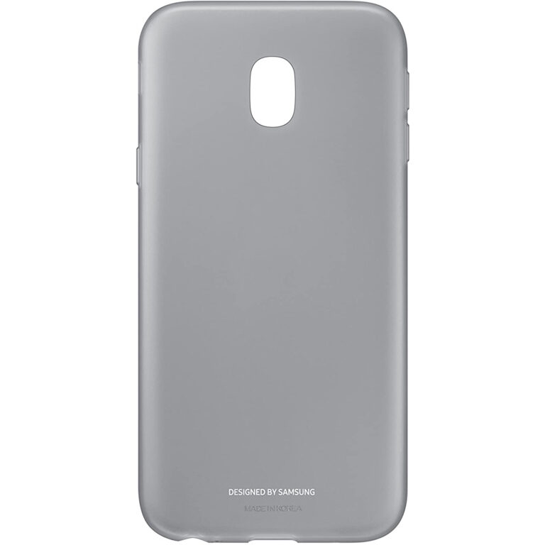 Carcasa original Samsung Jelly Cover para Galaxy J3 2017 color negro.