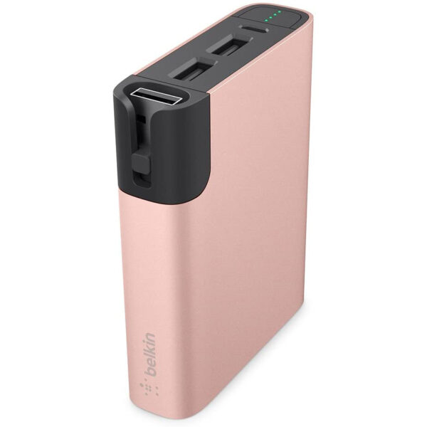 Power Bank Belkin F8M992BTC00 - Batería externa metálica 6600mAh Rosa.