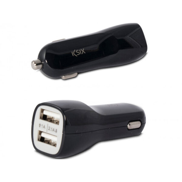 Cargador coche Ksik 2 USB 2.1A.