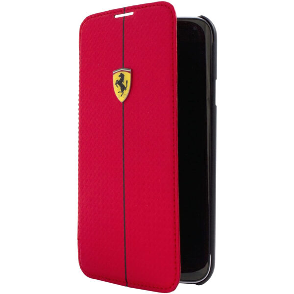 Funda Oficial Ferrari CARBON para Samsung Galaxy S5 rojo.