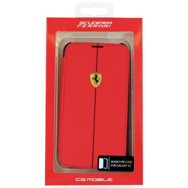 Funda Oficial Ferrari CARBON para Samsung Galaxy S5 rojo. - Imagen 4