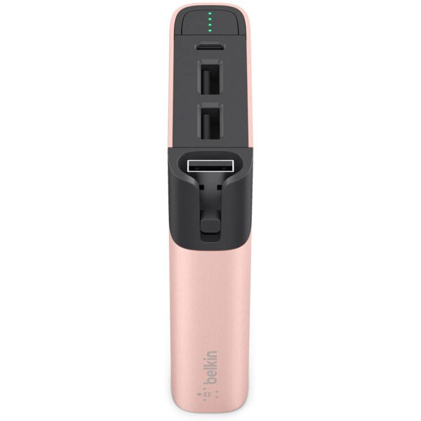 Power Bank Belkin F8M992BTC00 - Batería externa metálica 6600mAh Rosa. - Imagen 2