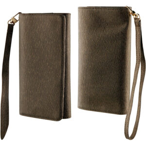 Muvit Life MLCUN0001 Funda para teléfono móvil 15,2 cm (6'') Bolso Marrón-Dorado