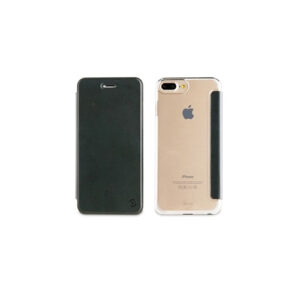 Funda Muvit Folio para Apple iPhone 6+/6s+/7+/8+ parte trasera transparente negra
