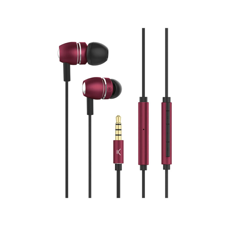 Auriculares con Micrófono Ksik Go&Play Sky Aluminio Rojo
