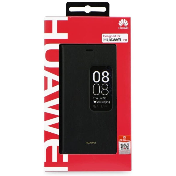 Funda Original Huawei Para Huawei P8 tapa con ventana color negro - Imagen 4