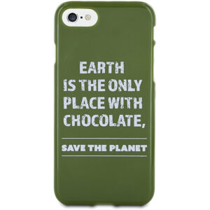 Carcasa Words WOCT041 tacto de goma para Apple iPhone 7/8 Verde.