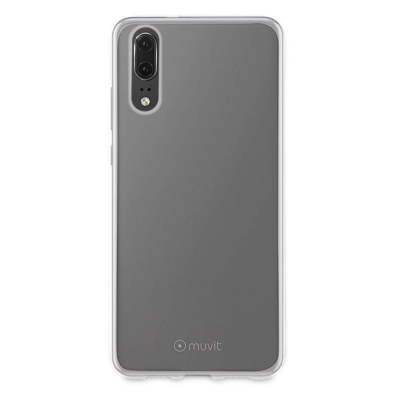Carcasa Muvit Cristal Soft para Huawei P20 transparente.