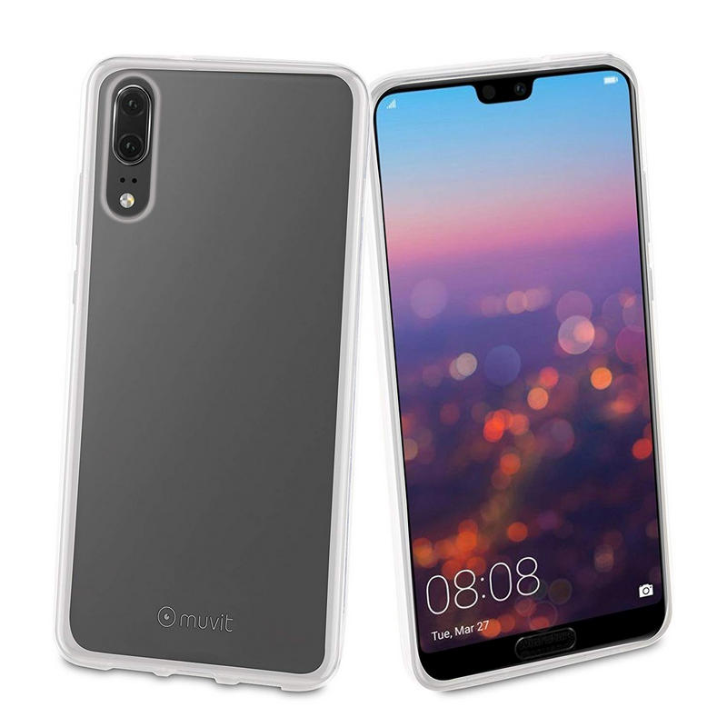 Carcasa Muvit Cristal Soft para Huawei P20 transparente. - Imagen 3