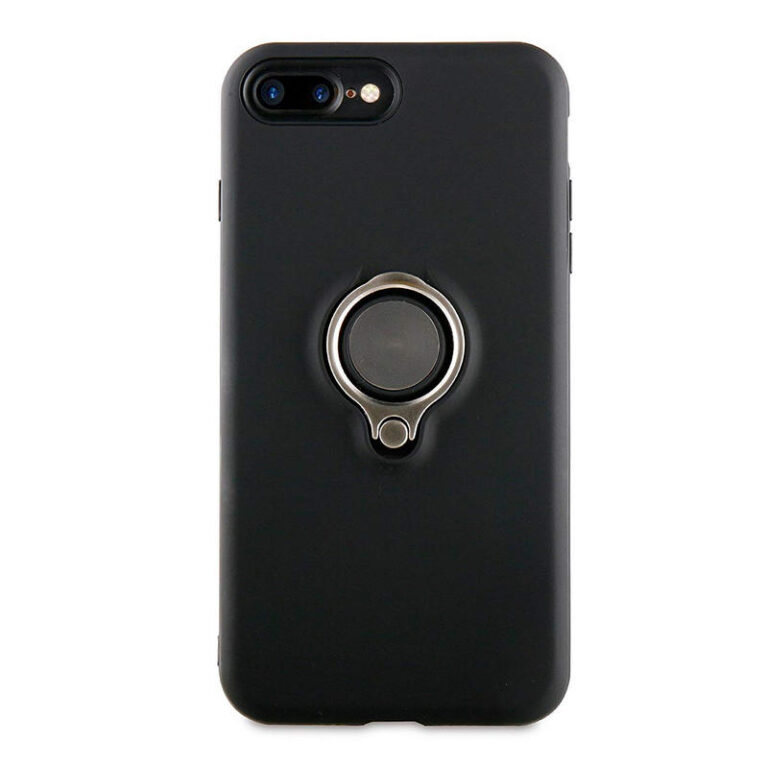 Carcasa Muvit Ring Magnética Negra para Apple iPhone 8 Plus/7 Plus.