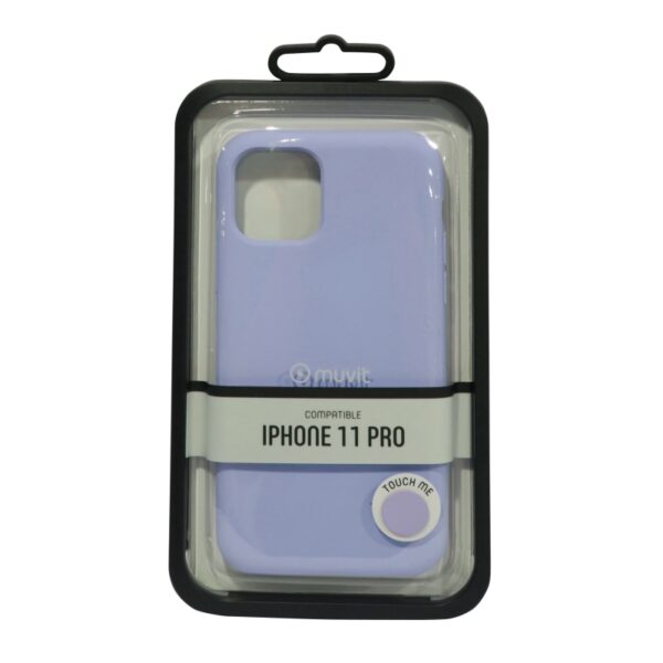 Carcasa Muvit para Apple iPhone 11 Pro Liquid Edition pale purple. - Imagen 4