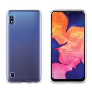 Pack Muvit Samsung Galaxy A10 funda Cristal Soft transparente+protector pantalla