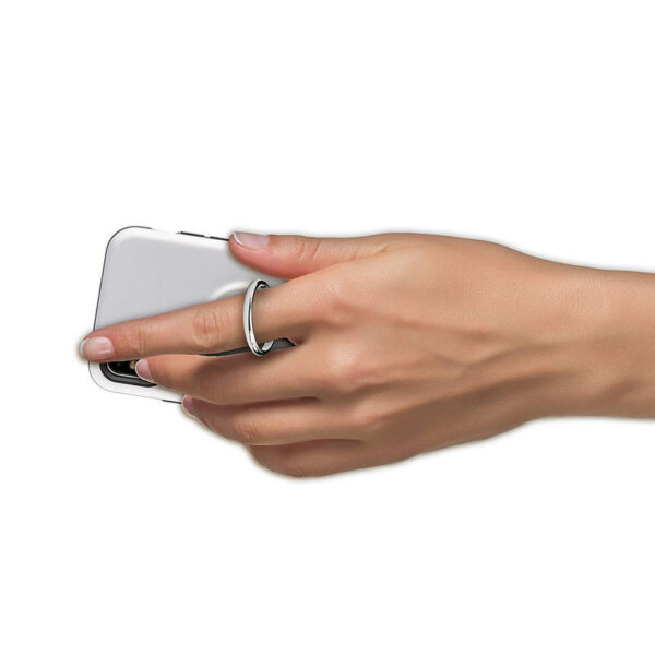 Carcasa Muvit Ring Magnética Plateada para Apple iPhone Xs/X - Imagen 4
