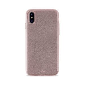 Carcasa PURO Shine para Apple iPhone Xs/X oro rosa.